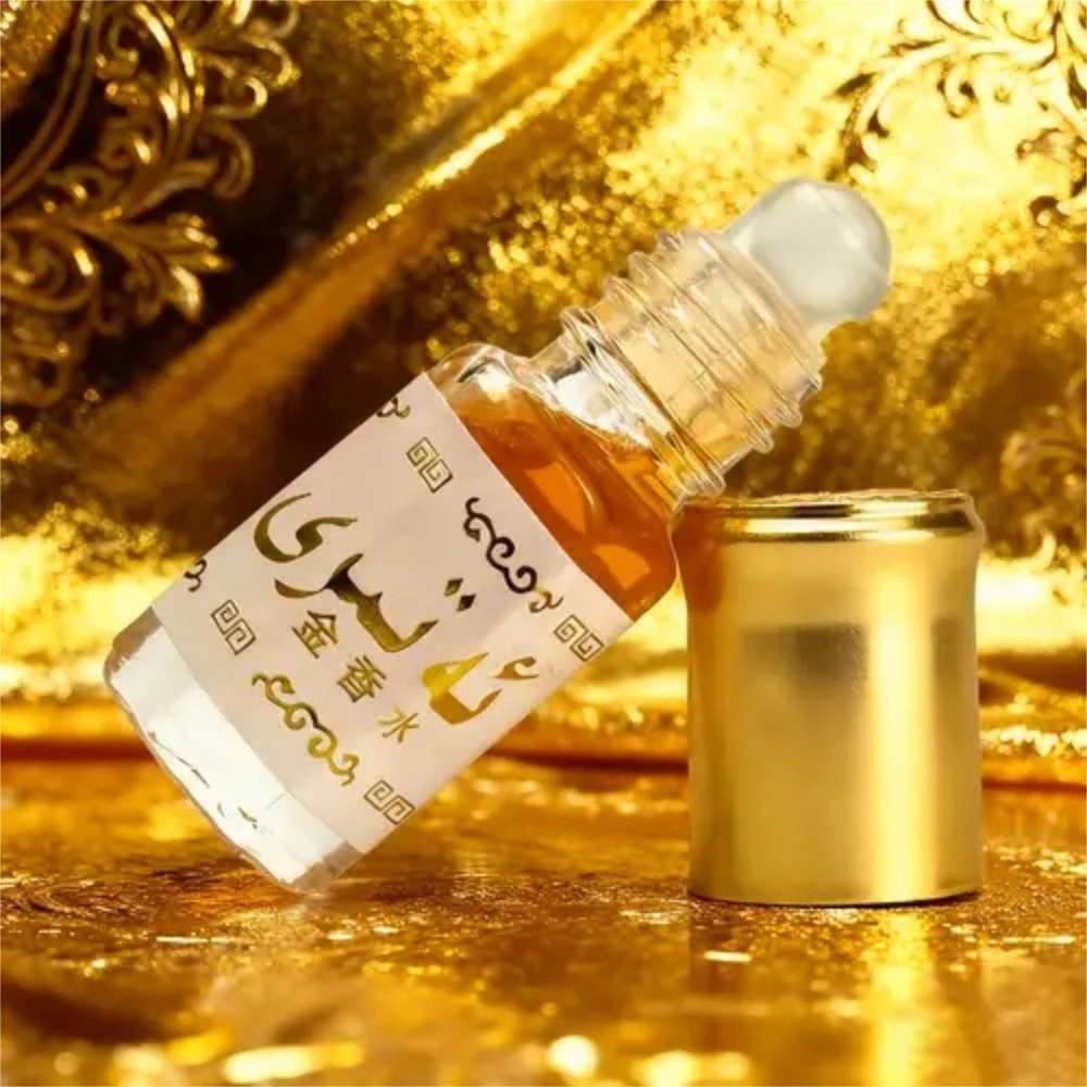 Perfume Fragrance Concentration - アラビアンゴールドアター ロールオン香水オイル 長持ちするアルコールフリー濃縮フレグランスオイル 男女兼用 携帯用ボディフレグランス
