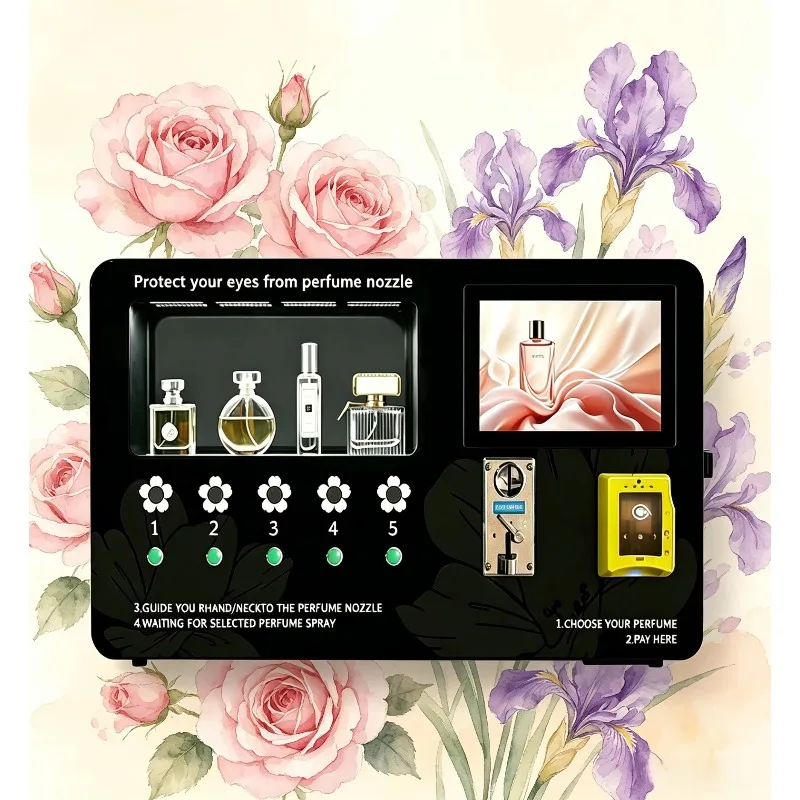 Perfume Fragrance Sale - FL 大セール！セルフサービス式香水スプレー自動販売機。壁掛け式でタッチスクリーン操作。ファッションストア向けのフレグランスディスペンサー。