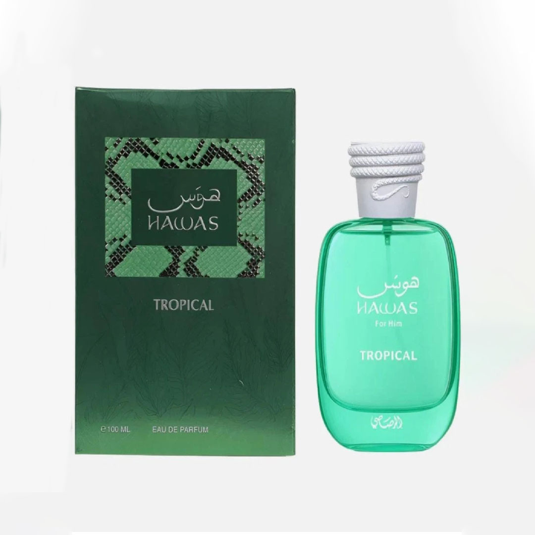 Perfume Alcohol Fragrance - ラサシの「ハウアス トロピカル」メンズフレグランス 100ml。爽やかなイチジクとトンカ豆の香りが、爽やかなグリーンフレグランスを演出します。