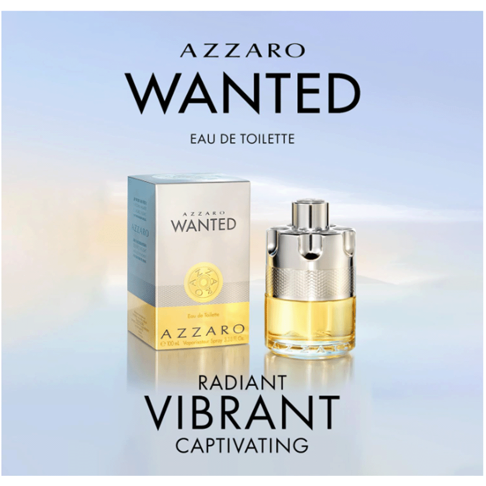 Perfume Alcohol Fragrance - アザーロ ワンテッド EDT 100ml。大胆でエッジの効いたデザインが特徴で、フレッシュなスパイシーな香りと温かみのあるウッディな香りが調和し、より豊かな香りの体験を提供する男性用フレグランス。 通勤、デート、カジュアルな集まりに最適—晴れやかで気楽な若者にぴったり