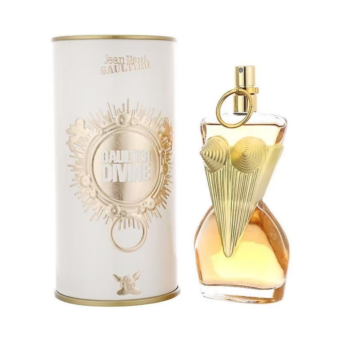 Perfume Fragrance Jean Paul Gaultier Le Male - ジャン・ポール・ゴルティエ ディヴァイン パフューム スプレー、4.2オンス（125ml）、心地よい花の香り、爽やかな塩味の海風、持続性のある香り、他に類を見ない上品さ、ギフトに最適。