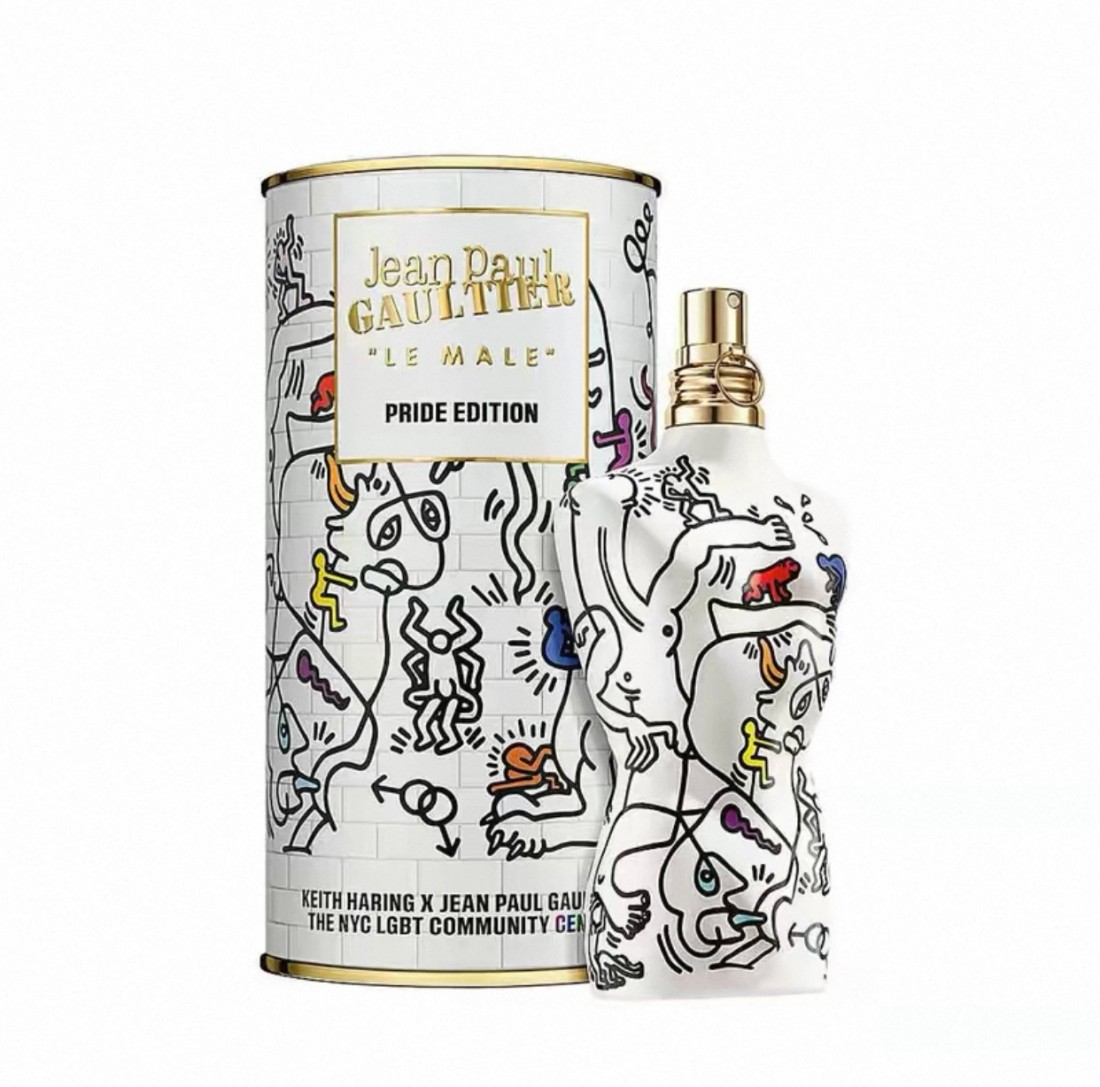 Perfume Fragrance Jean Paul Gaultier Le Male - ジャン・ポール・ゴルティエ ル・マール プライド エディション。柑橘系の花の香りが特徴のフレグランス。男女兼用の香水スプレー。容量125ml。持続性の高い香りで、様々な場所で使用可能。特別な一品で、ギフトにも最適。
