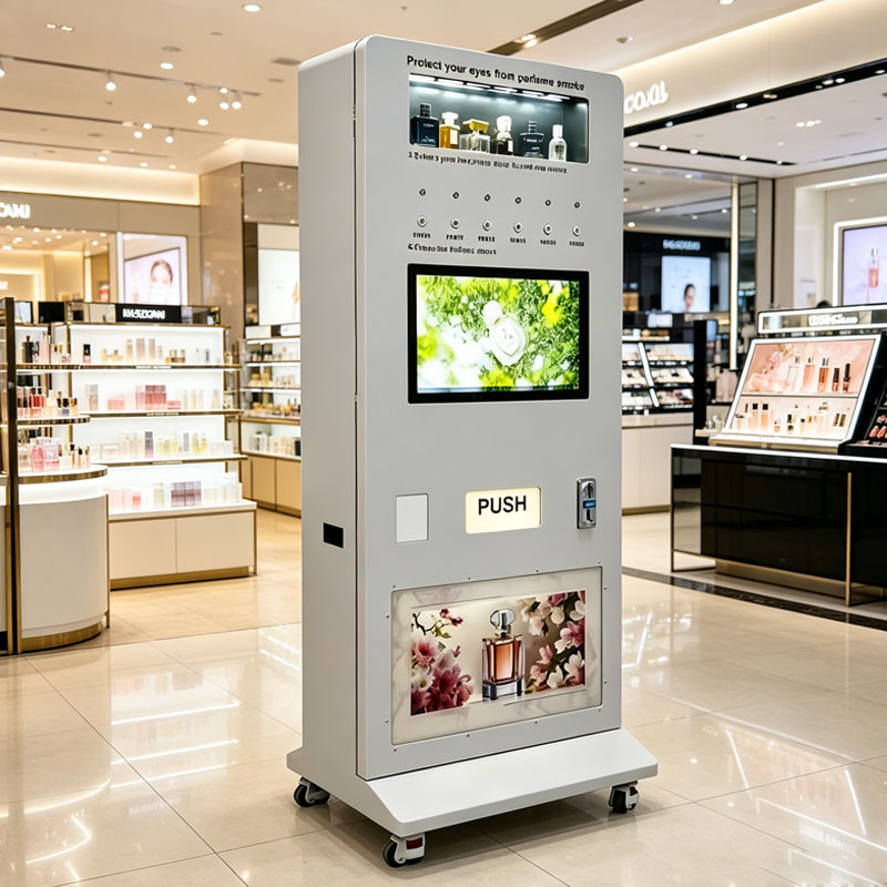香水スプレー自動販売機、キャッシュレスフレグランス販売キオス - Perfume Fragrance Sale のレビューと価格