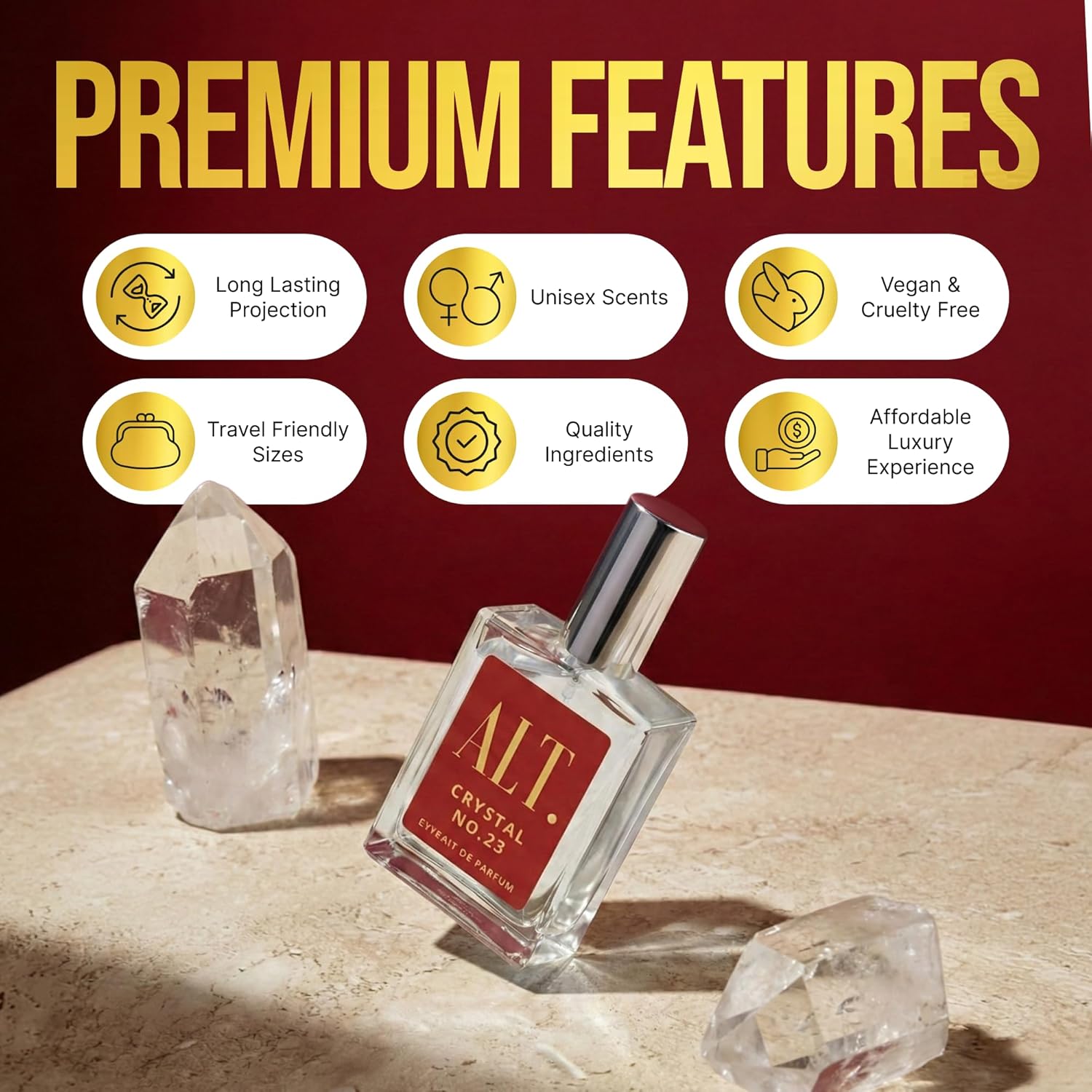 ALT. フレグランス クリスタル No. 23 – バック - Perfume Alcohol Fragrance のレビューと価格