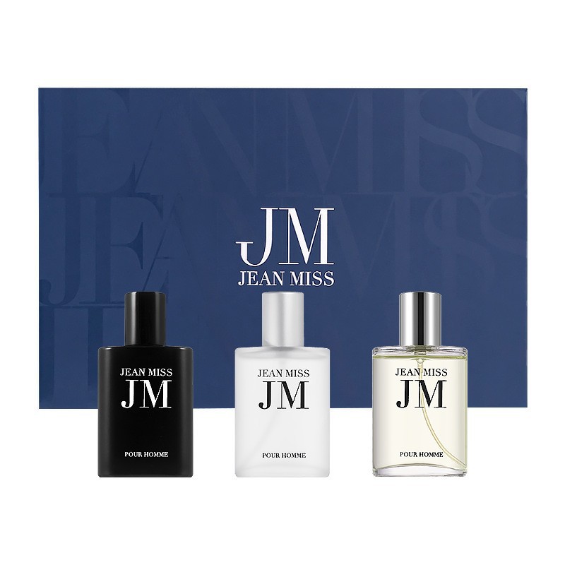 男性用オードトワレコロンギフトセット3個、エンボス加工のスク - Perfume Alcohol Fragrance のレビューと価格
