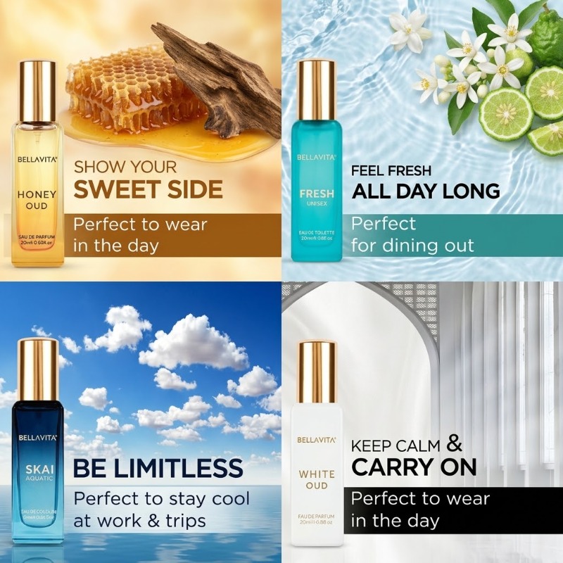 20ml入り×4個のユニセックス香水ギフトセット。持続性の高 - The Collection Perfume Fragrance のレビューと価格