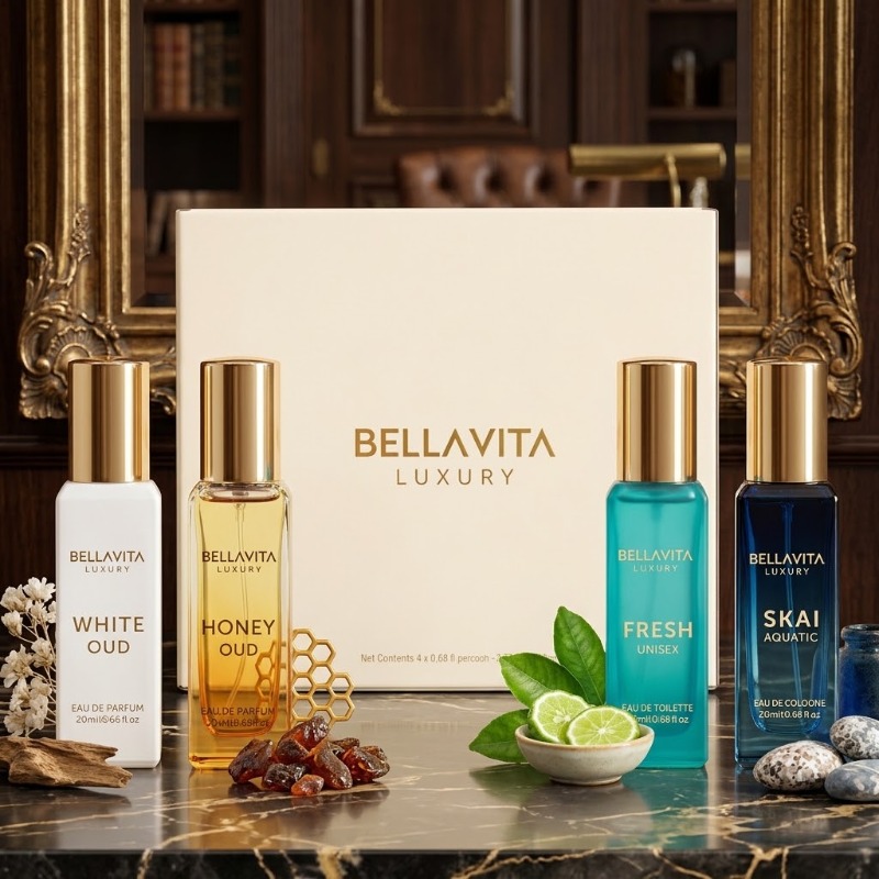 20ml入り×4個のユニセックス香水ギフトセット。持続性の高 - The Collection Perfume Fragrance のレビューと価格