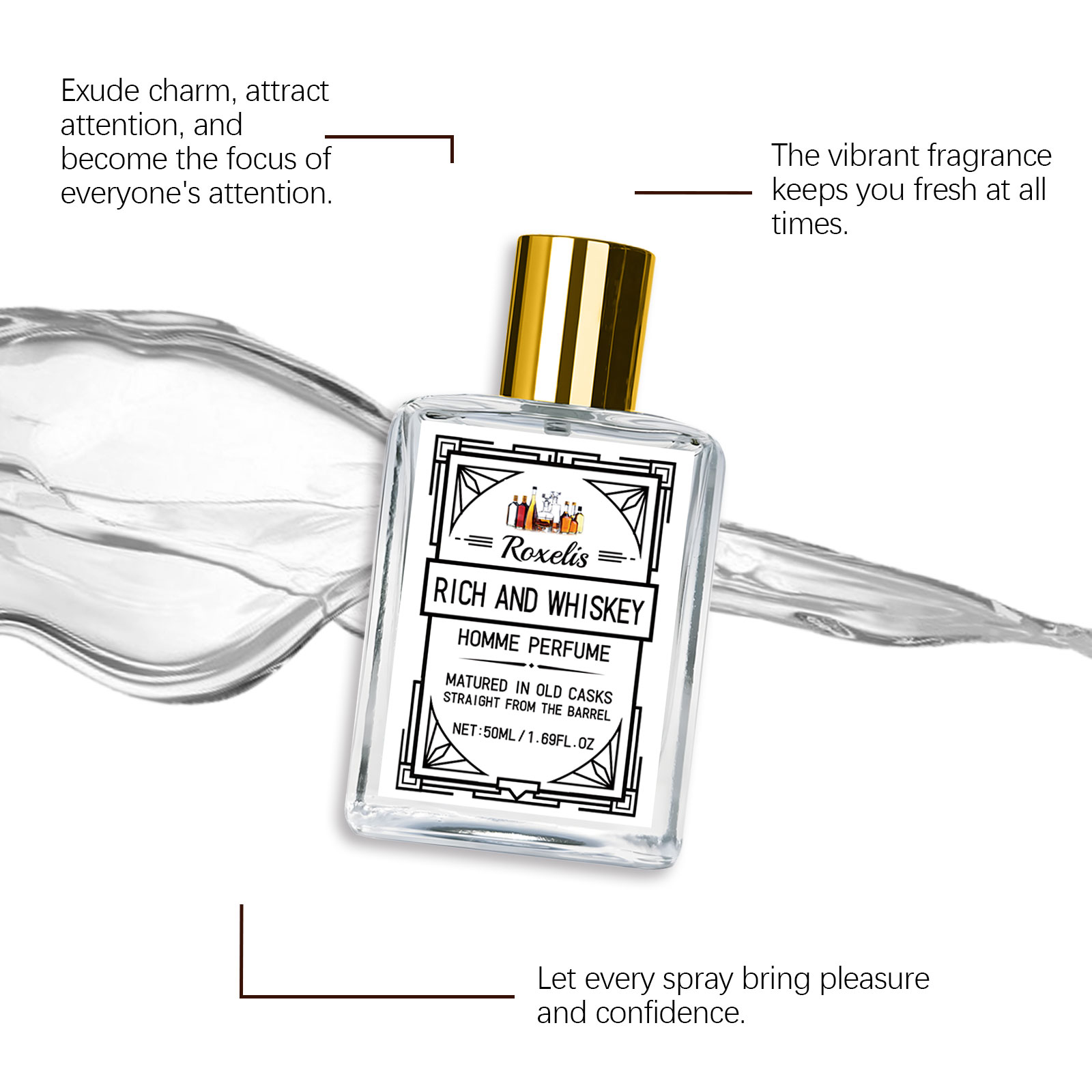 ロクセリス 50ml チャーム ウイスキー メンズ香水 グル - Perfume Alcohol Fragrance のレビューと価格